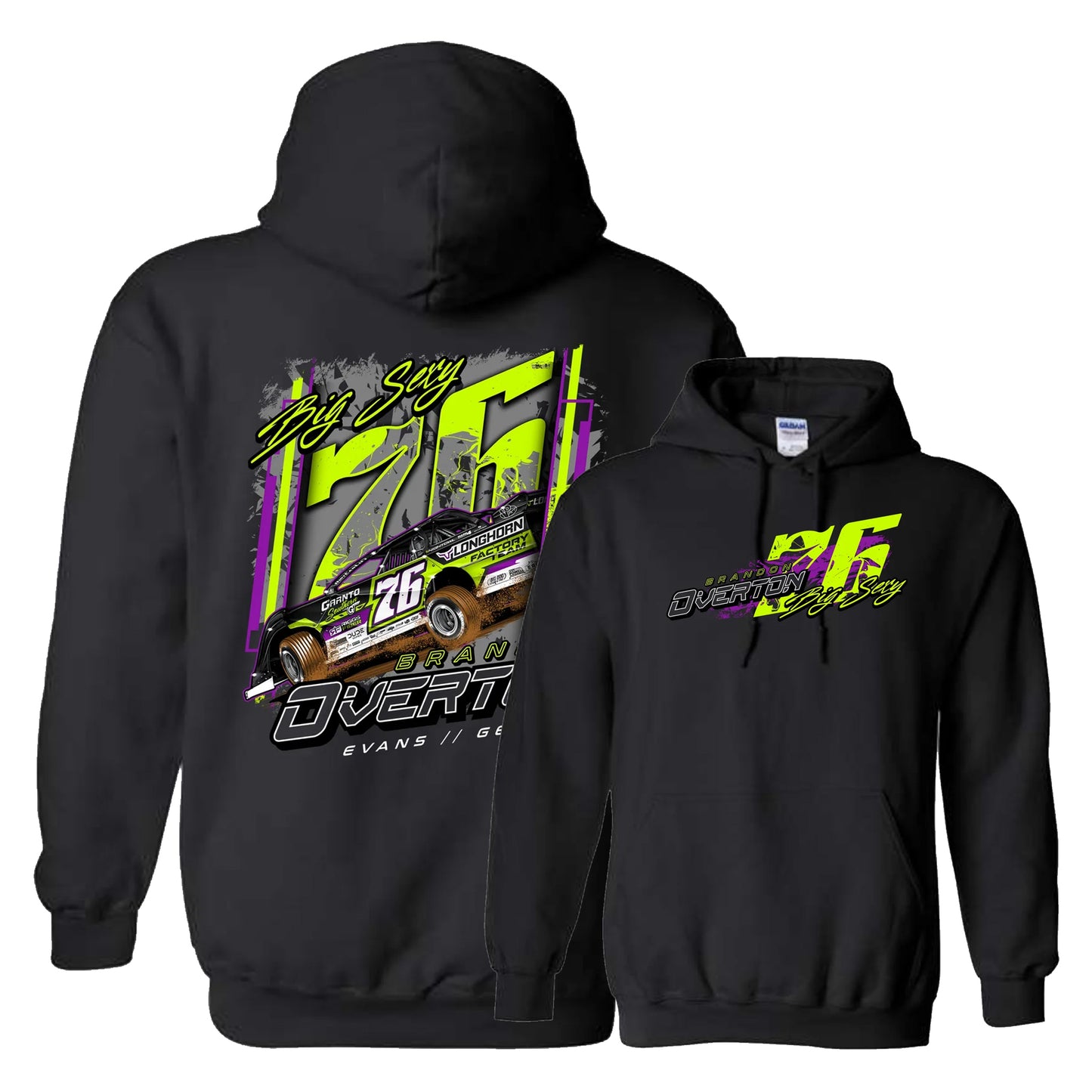 Overton 76 Purple & Yellow Hoodie