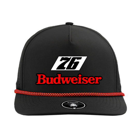 Blackhawk Budweiser 76 Rope Hat - Black