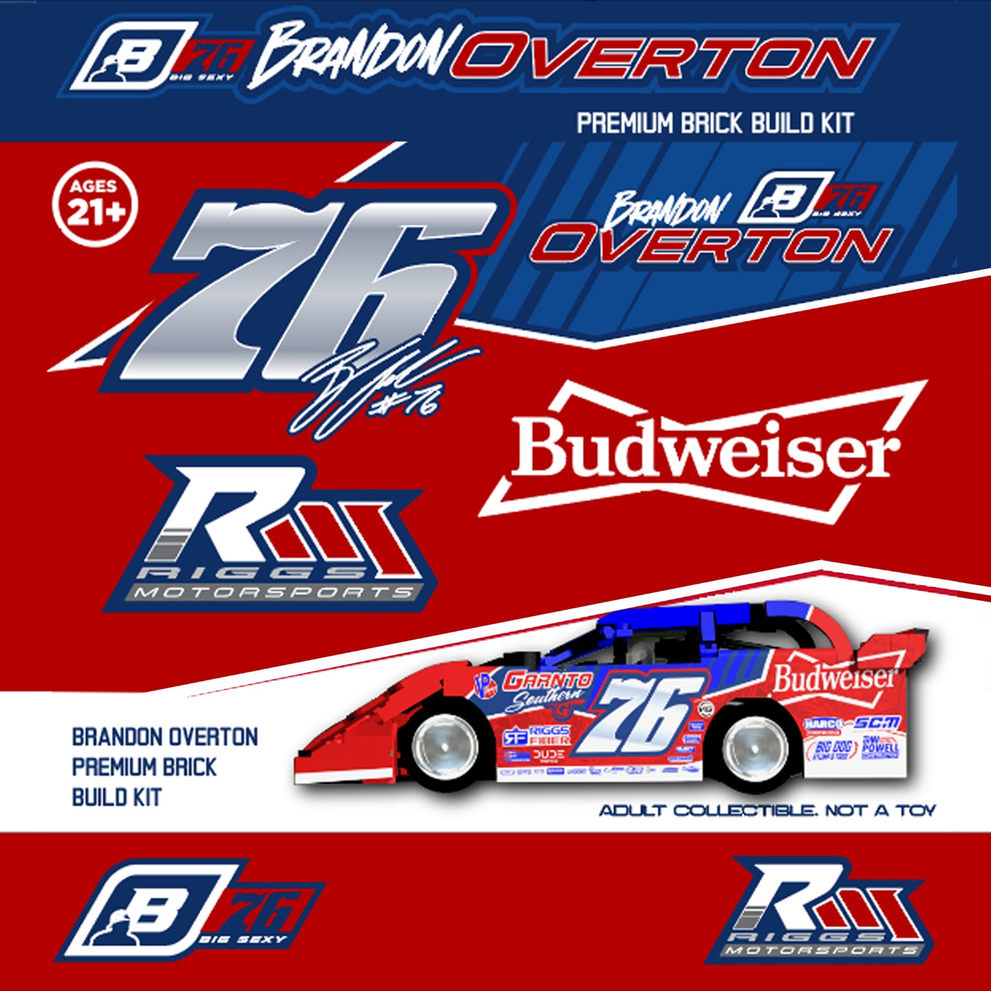 2026 Brandon Overton Budweiser Brickin Fast Kit (Adult 21+)