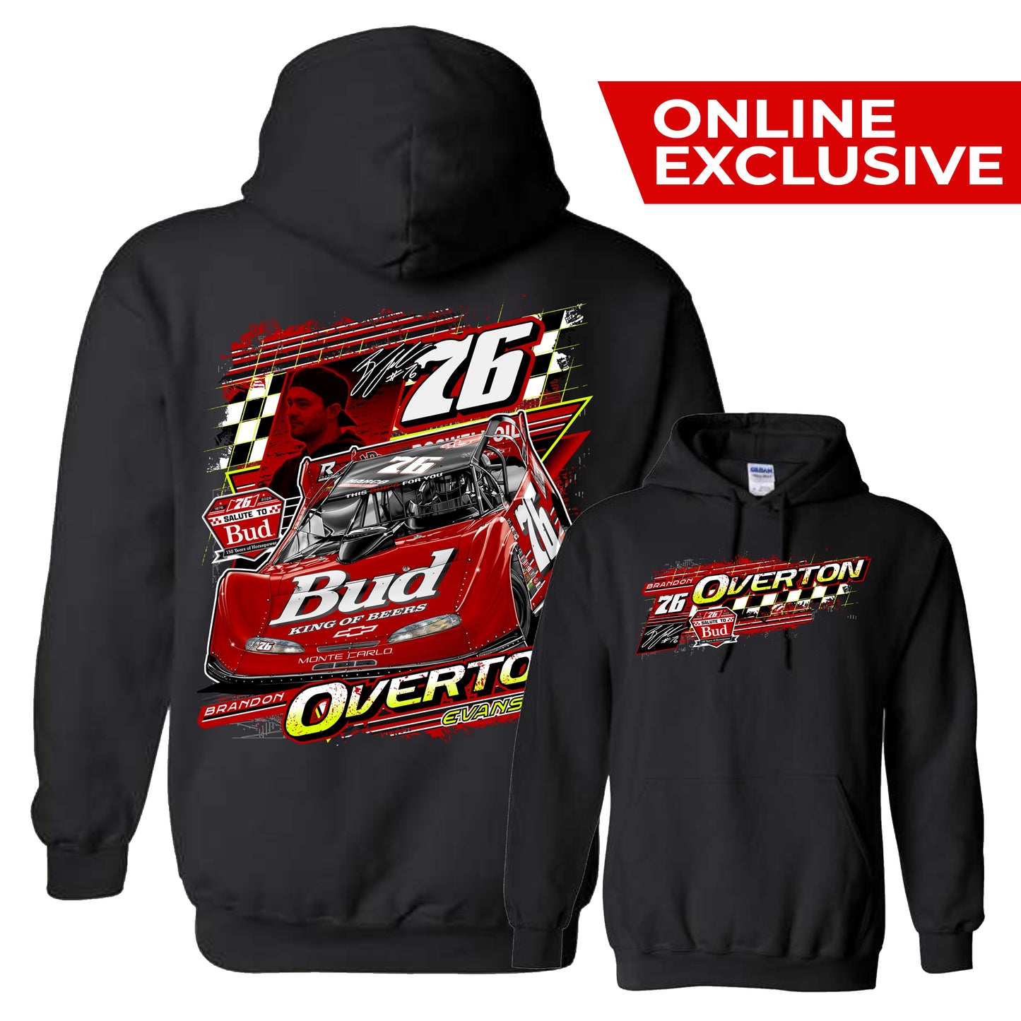 Overton 76 Salute to Bud Throwback Hoodie