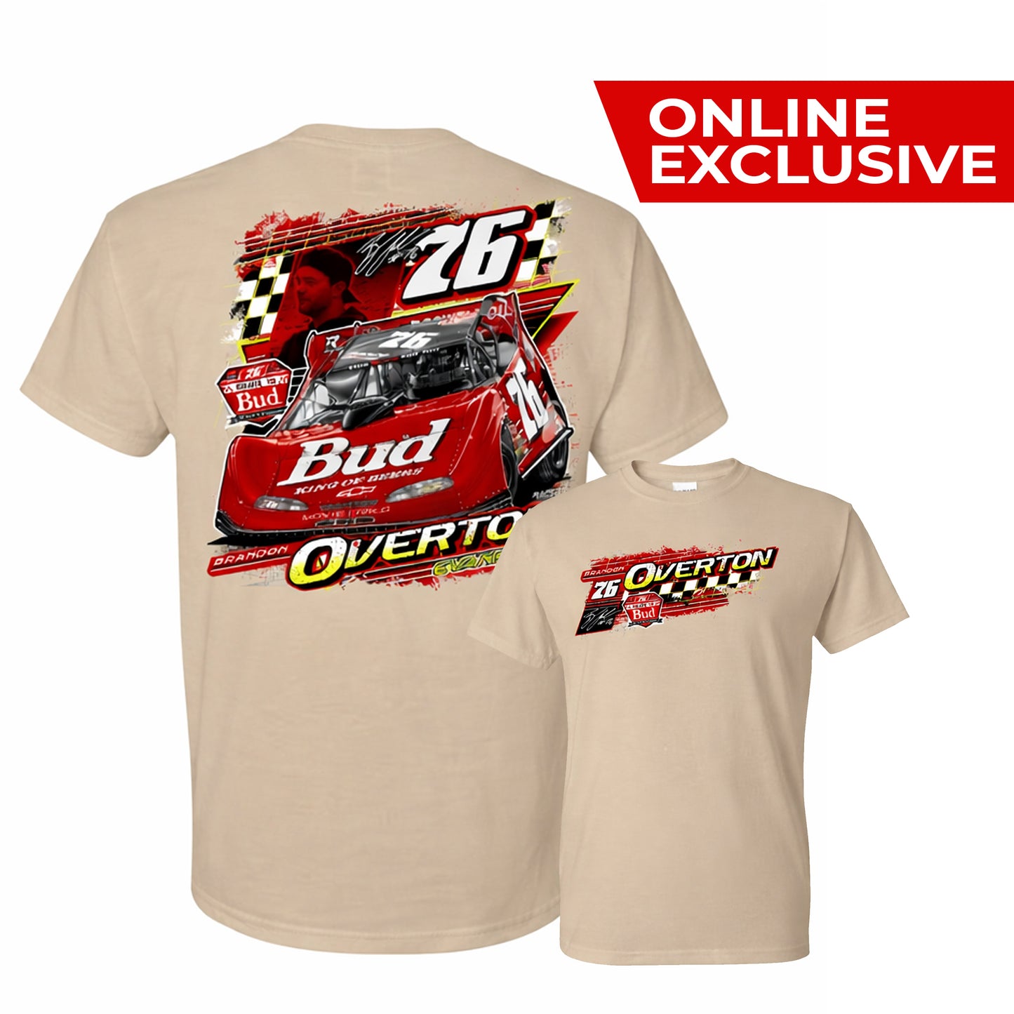 Overton 76 Salute to Bud Throwback Tee