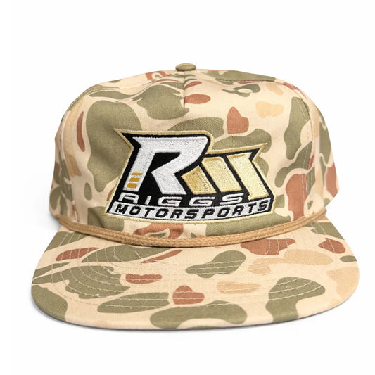 Camo Flat Bill Rope Riggs Motorsports