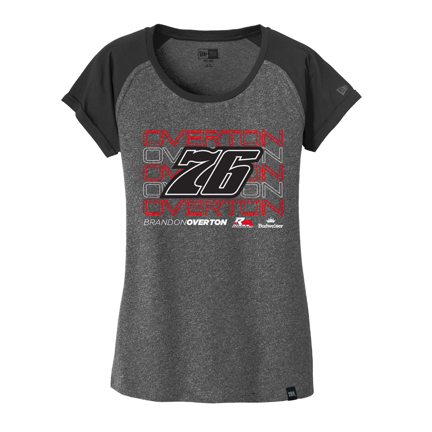 Overton Budweiser New Era Women's Heritage Blend Varsity Tee